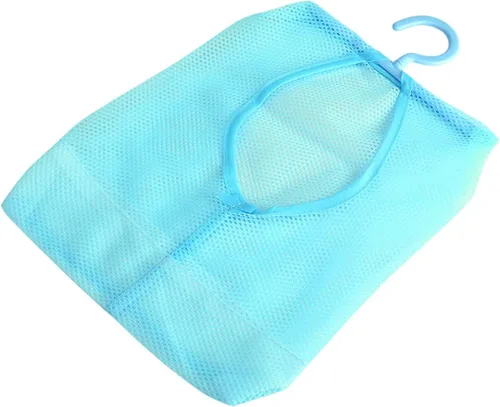 Miniatura 7 de Agatige Bolsa de pinzas para ropa con colgador, multiusos, para colgar bolsas de malla, calcetines, ropa interior, almacenamiento para baño