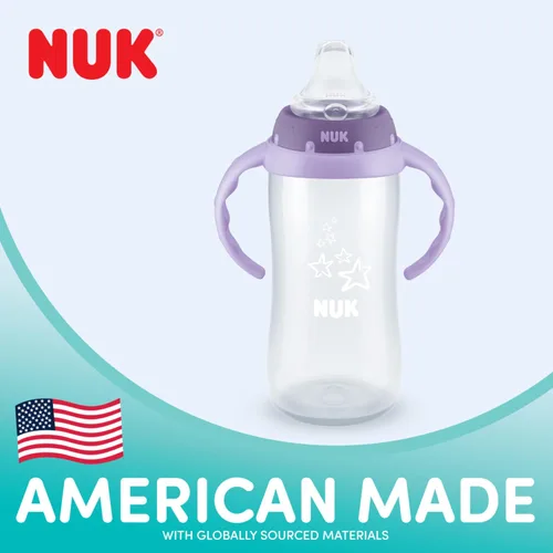 Miniatura 2 de NUK Disney Princess - Vaso grande para aprender, 10 onzas, paquete de 2 unidades, sin BPA, a prueba de derrames