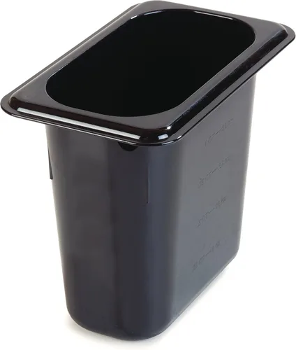 Carlisle FoodService Products StorPlus - Recipiente de almacenamiento de alimentos de tamaño 1/9 para servir y almacenar alimentos calientes o Claro