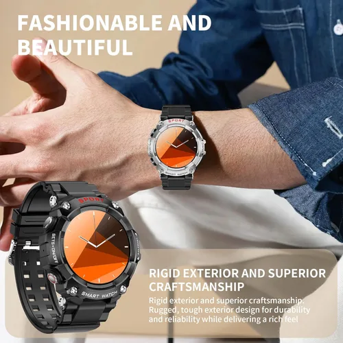 Miniatura 4 de Cuerpo de metal con pantalla Full Touch HD de 1.52 pulgadas, reloj inteligente con auriculares, auriculares deportivos TWS reloj inteligente dos