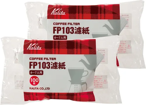 Blanco 2 juego de bolsa # 15085 [4 – 7] personas para 100 piezas Kalita Filtro de papel filtro de café fp103 (importado de Japón)