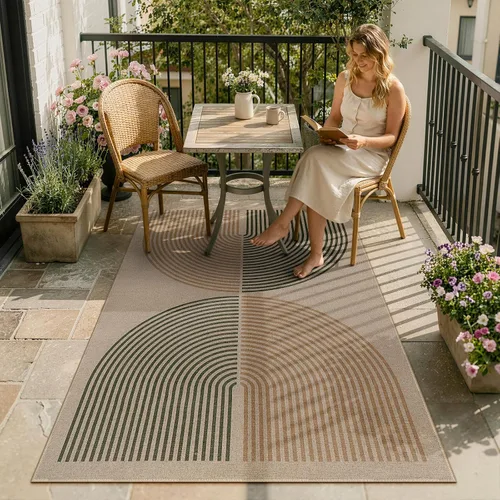 Miniatura 21 de Alfombra Moderna de Yute Fácil de Limpiar Arcoíris Lahome, 2x6 Alfombra de Pasillo Lavable para Cocina, Alfombras de Pasillo para Pasillos, Alfombra