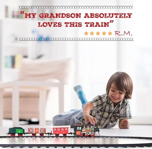 Miniatura 2 de Juego de tren eléctrico para niños de 4 a 8 años Juego de trenes para niños de 4 a 8 años Juegos de trenes a batería con luces y sonidos, motor