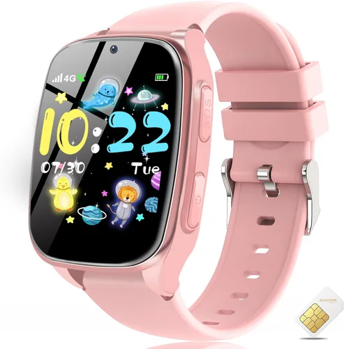 Miniatura 8 de Reloj inteligente 4G para niños, reloj inteligente para niños y niñas, con llamadas, juegos SOS, cámara de alarma, calculadora de música, modo