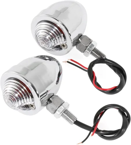 Miniatura 11 de INNOGLOW foco de luz de giro para motocicleta, lente ámbar universal, luces indicadoras intermitentes para motocicletas personalizadas Suzuki Style-1