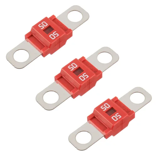 BOJACK AMI/Midi 50A Fusible de alta corriente - Fusible atornillado de 50 amperios para automóviles, camiones, vehículos de construcción, autobuses,