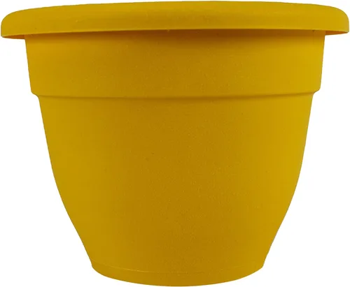 Miniatura 15 de The HC Companies, Caribbean - Maceta de plástico y ligera de 6 pulgadas para interiores y exteriores, maceta para hierbas y flores, color negro