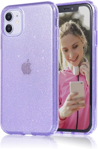Miniatura 16 de JJGoo - Funda protectora para iPhone 11 (2019), con purpurina brillante, anti-arañazos, a prueba de golpes, flexible, y delgada para mujeres y niñas