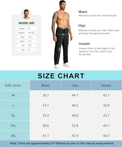 Miniatura 7 de Pantalones de senderismo ligeros para hombre, de secado rápido, pantalones deportivos de pesca, correr, entrenamiento, 3 bolsillos con cremallera