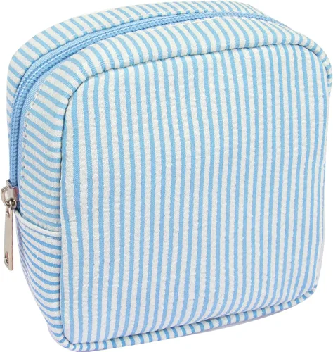 Miniatura 14 de 2 mini bolsas de maquillaje, pequeñas bolsas de maquillaje para bolso, bolsa de cosméticos con bolsillos deslizantes, pequeña bolsa de aseo de viaje