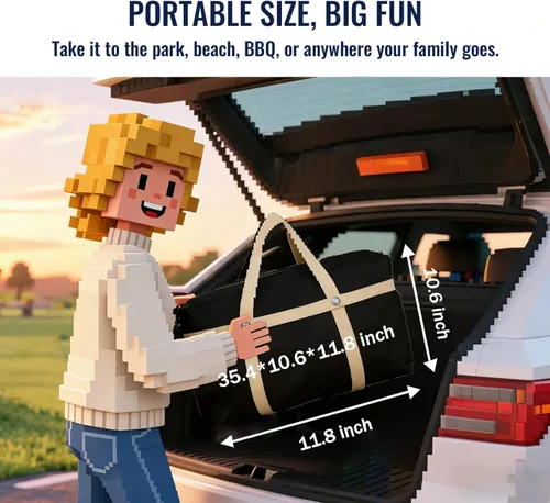 Miniatura 5 de SDADI Juego Gigante 'Click' de 4 en Raya con Ensamblaje Estilo Bloque, Altura Ajustable, Juego de Conectar 4 para Anotar, Juego Familiar Portátil