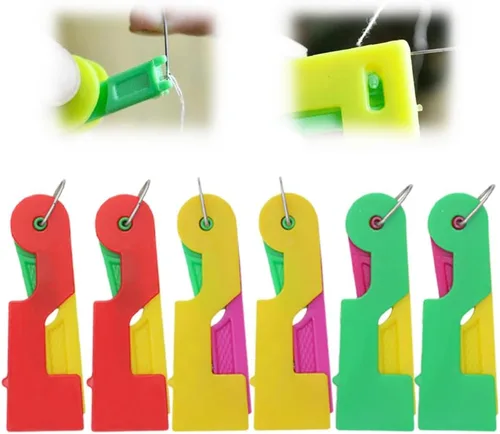 Miniatura 8 de Ayuda de Enhebrado Automático Enhebrador de Agujas, Mini Enhebradores de Agujas de Máquina de Coser Manual, Enhebrador de Agujas de Costura a Mano 1