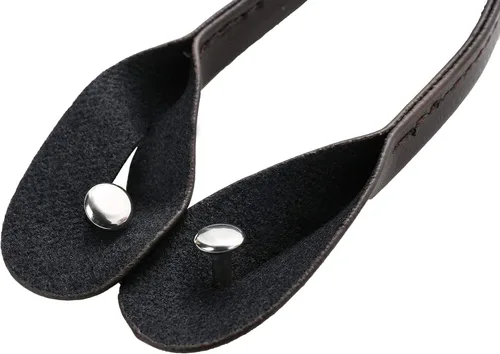 Miniatura 7 de AWAYTR Tirantes de botón marrón para hombre, tirantes elásticos ajustables en forma de Y