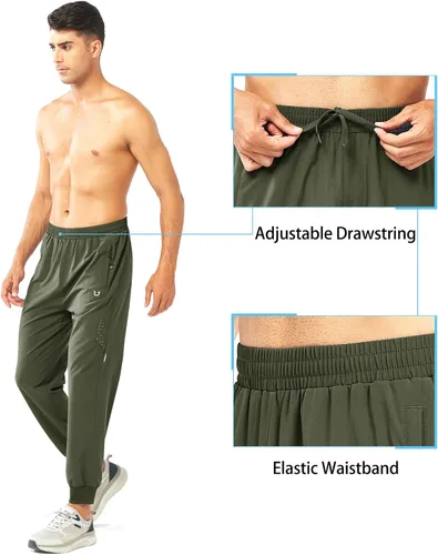 Miniatura 4 de NORTHYARD Pantalones deportivos para correr para hombre, ligeros, de secado rápido, para gimnasio, deportes activos, entrenamiento en pista