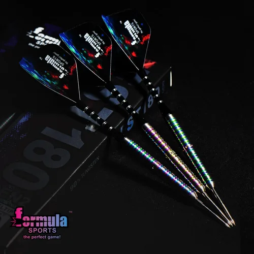Miniatura 6 de Formula Sports Juego de dardos de punta de acero al 90% tungsteno, juego de puntas de metal profesionales disponibles en 0.74 oz/0.78 oz/0.81 Con