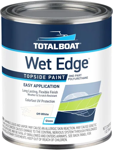 Miniatura 40 de TotalBoat Wet Edge Topside Pintura Marina de Poliuretano Premium Recubrimiento para Barcos, Casas Rodantes, Molduras Exteriores, Fibra de Vidrio