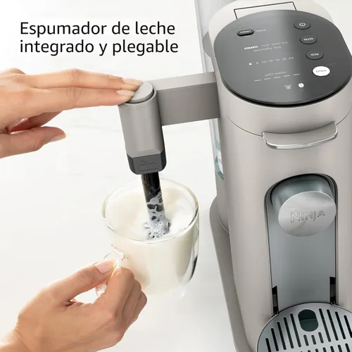 Miniatura 4 de Ninja Pod & Grounds - Cafetera especializada de una sola porción, compatible con cápsulas K-Cup, prepara café molido, diseño compacto, espumador