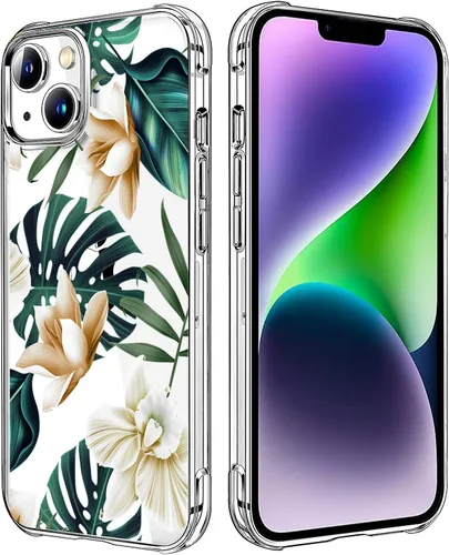 Miniatura 13 de Funda transparente de girasol compatible con iPhone SE 2022 SE 2020 7 8, funda trasera floral para niñas y mujeres, funda protectora transparente