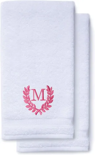 Miniatura 176 de Toallas de mano decorativas y con monograma para baño, cocina, maquillaje Regalo personalizado para boda-nupcial Toalla turca de lujo