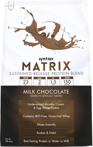 Miniatura 21 de Syntrax Nutrition Matrix - Mezcla de proteína de liberación sostenida, galletas y crema 2 libras. Verdaderos trozos de galleta