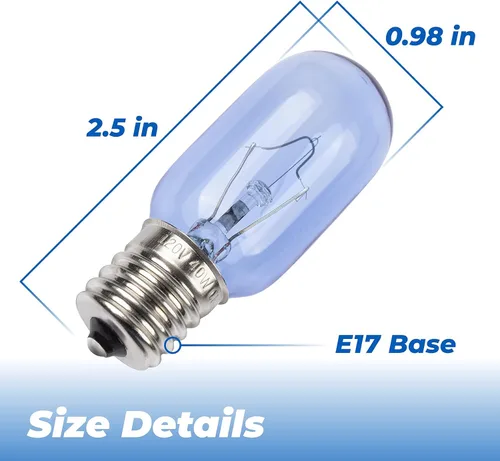 Miniatura 2 de 297048600 241552802 Bombilla de repuesto para refrigerador T8 120V 40W compatible con Whirlpool Electrolux Kenmore Kitchenaid Frigidaire, reemplazo