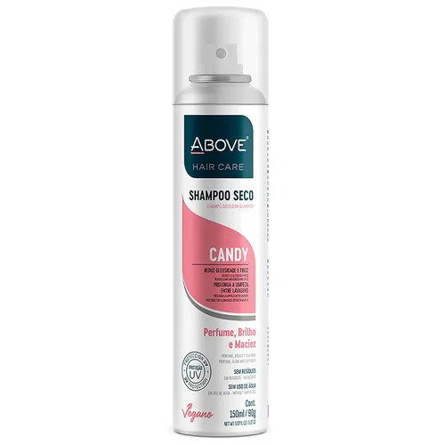 ABOVE Champú seco, caramelo, 3.17 oz - Champú voluminizador - Absorbe el exceso de aceite - Con frutas rojas y notas de malvavisco - Sin parabenos y