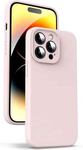 Miniatura 32 de Supdeal Funda de silicona líquida para iPhone 12 Pro Max, [protección de cámara] [antihuellas dactilares] [carga inalámbrica] Funda protectora de 4