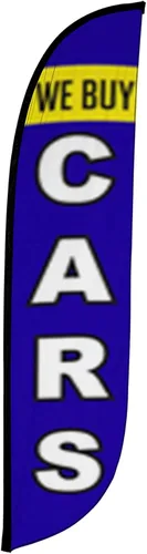 Miniatura 10 de LookOurWay Bandera de plumas, bandera publicitaria de 12 pies de alto para promoción de negocios y eventos, solo bandera, detalles automáticos