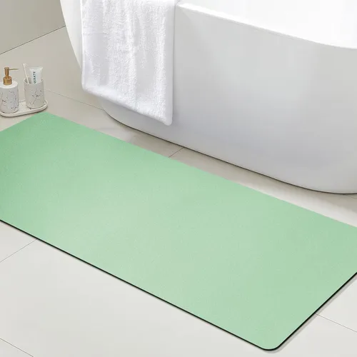 Miniatura 33 de ACCUMTEK Alfombrilla de Baño Ultra Delgada, Alfombrillas de Baño Antideslizantes con Respaldo Mejorado para Colocar Bajo la Puerta, Alfombras