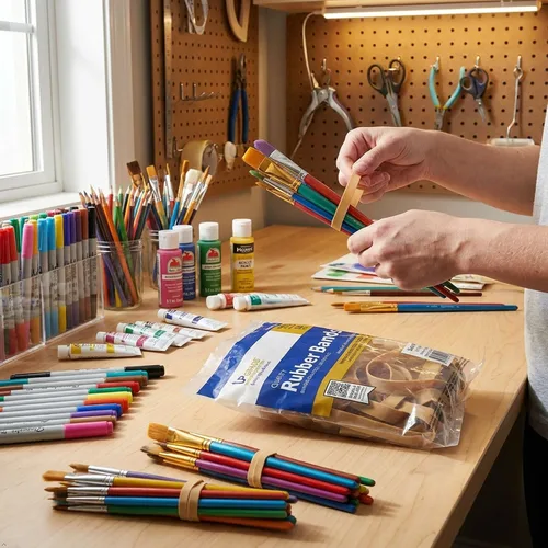 Miniatura 9 de Bandas de goma para suministros de oficina, tamaño 107, 7 x 5/8 pulgadas, bolsa de 1 libra, 40 unidades, EE. UU