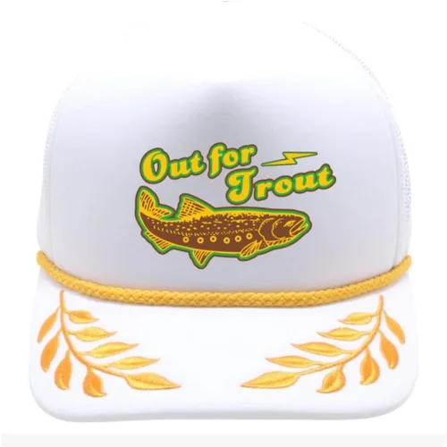 Miniatura 7 de ThatsRad Out for Trout Corduroy Snapback Sombrero Gorra Pesca con Mosca Pescador