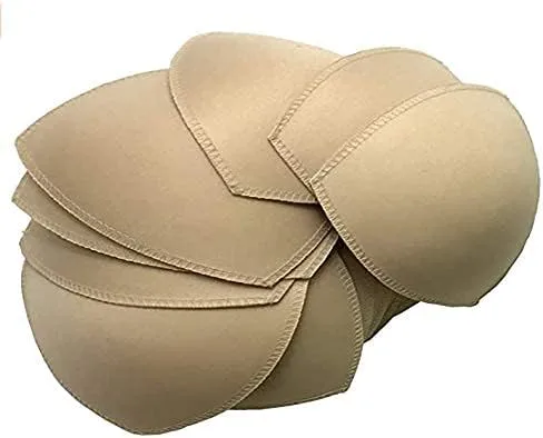 Miniatura 7 de Fypxd 6 pares de almohadillas de sujetador extraíbles push up para sujetador deportivo y bikini tops (beige)
