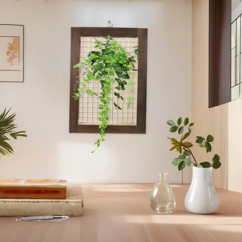 Miniatura 2 de Kit de montaje de helecho cuerno de ciervo, maceta colgante de pared de madera para orquídeas y jardín vertical, tablero de soporte para plantas