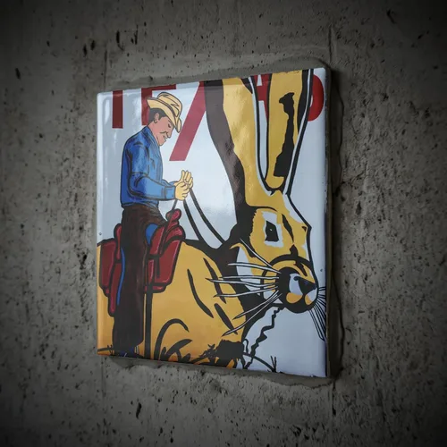 Miniatura 2 de 3dRose Amarillo, Texas - The Big Texan Steak House. 4 Inch Ceramic Tile