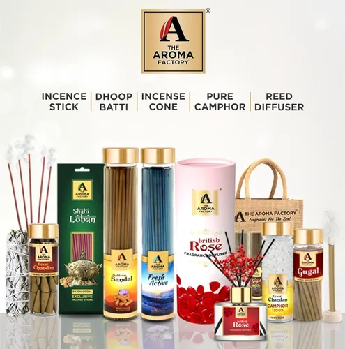Miniatura 9 de The Aroma Factory Agarbatti for Pooja, Attar Jannat Ul Firdaus Perfume Varillas de incienso, sin carbón y bajo contenido de humo, Agarbatti
