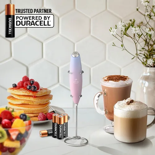 Miniatura 41 de Zulay Milk Boss Espumador de leche potente manual, hace espuma para latte, batidor para mezclar bebidas, café, miniespumador para capuchino, frappé