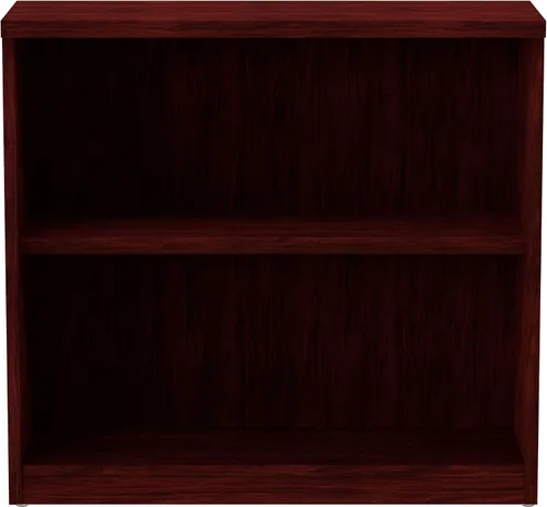 Miniatura 7 de Alera Alera Valencia Series Librería, dos estantes, 31.75 pulgadas de ancho x 14 pulgadas de profundidad x 29.5 pulgadas de alto, caoba