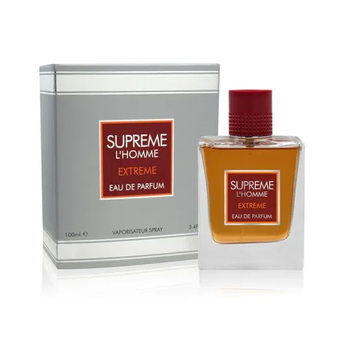 Fragrance World Supreme L'Homme Extreme - Eau de Parfum en espray para hombre, 3.4 onzas