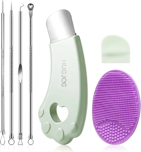 Herramientas para eliminar puntos negros para cara, removedor de cabeza negra para nariz, espátula extractor de poros de acero inoxidable 304 para