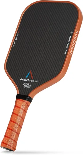 Miniatura 11 de Paleta de pickleball, palas de pickleball, superficie de pala de fibra de carbono cruda 3K con gran grano y giro, raqueta de pickleball T700