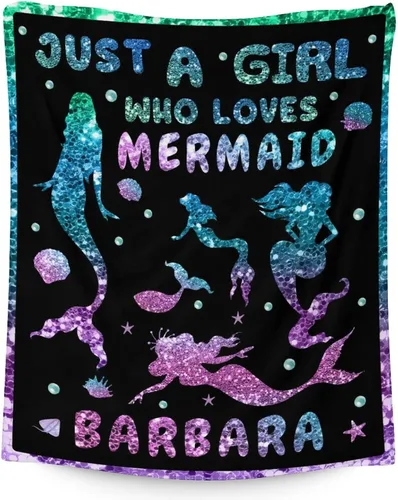 Miniatura 8 de Mercuryelf Manta de sirena suave, mullida y cálida, 30 x 40 pulgadas, manta pequeña para regazo y cuna, regalo para los amantes de las sirenas