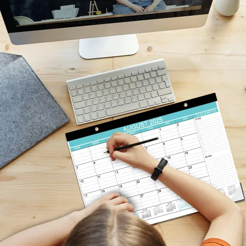 Miniatura 7 de Calendario de escritorio 2025-2026, desde agosto de 2025 a diciembre de 2026, calendario de escritorio con lista de tareas, papel de 140gsm, 17