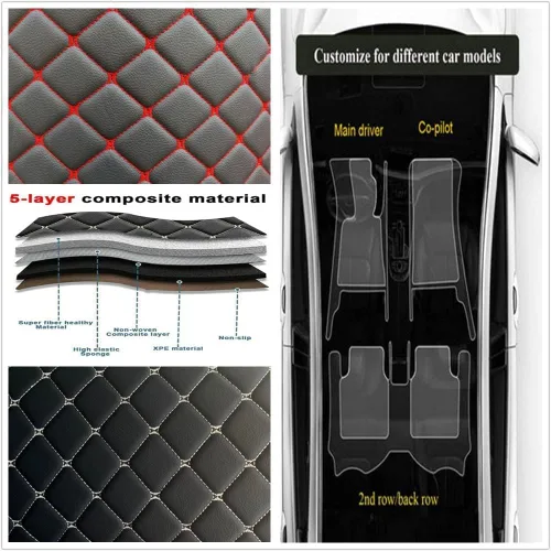 Miniatura 5 de Tapetes de piso personalizados para automóviles para 98% Infiniti EX, FX, ESQ, G35/37, JX35, M35/37/45/56, Q50, Q60, Q70, Q70L, QX30, QX50, QX56