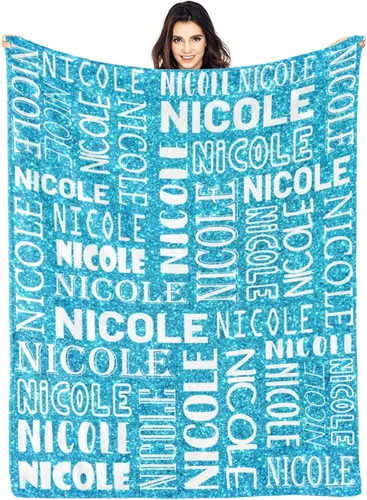 Miniatura 42 de Dr.TOUGH Mantas personalizadas para niños, mantas y mantas personalizadas con nombre para niños y adultos (color 01, 30 x 40 pulgadas)
