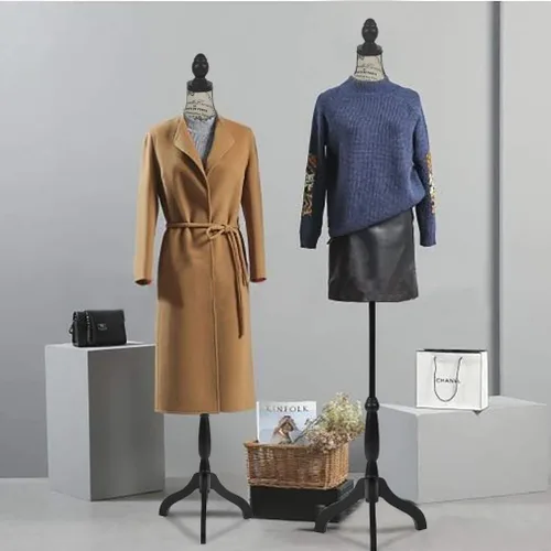 Miniatura 5 de Maniquí de torso, maniquí en forma de vestido con altura ajustable, maniquí femenino para exhibición de vestido, cuerpo de torso con soporte de cm