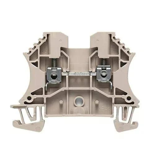 WEIDMULLER WDU 2.5 (1020000000), 12 AWG MAX, 2.5 MM2 CLASIFICADO, 24 AMP, 30 AWG MIN, 300 AMP CORTO PLAZO, 800 V, BEIGE OSCURO, MONTAJE EN RAIL DIN,