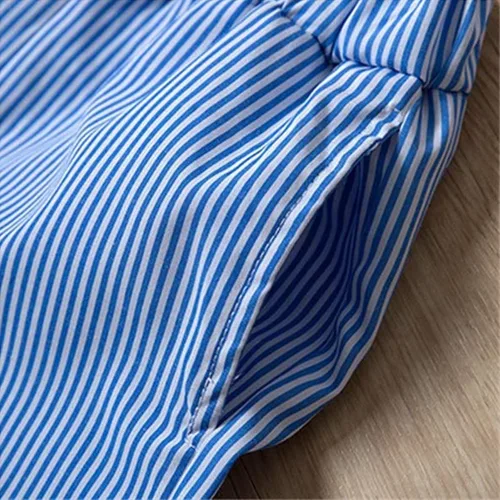 Miniatura 6 de Hipea Ropa de verano para bebés y niñas pequeñas, con volantes, camisola de lunares y pantalones cortos casuales, ropa para niñas recién nacidas