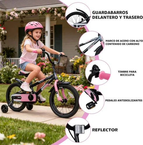 Miniatura 4 de WEIZE Kids Bike, 16 Inch Children Bicycle for Boys & Girls Ages 4-7 Years Old, Rider Height 41-53 Inch, Adjustable Seat & Handlebars, Coaster Brake