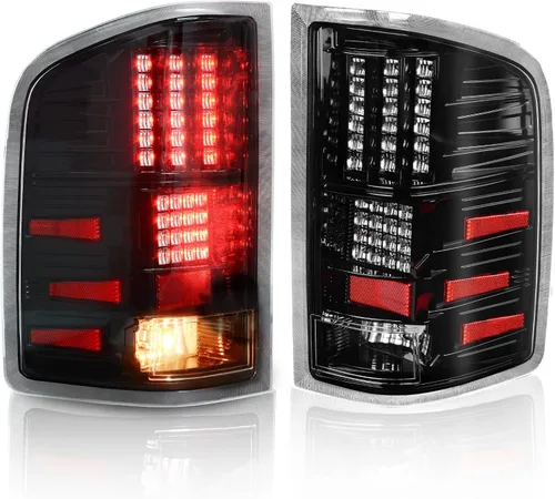DWVO Conjunto de luz trasera LED compatible con Chevy 2008-2013 Silverado 1500, 2008-2014 Silverado 2500 y 3500, 2007 New Body Style, 12-14 GMC