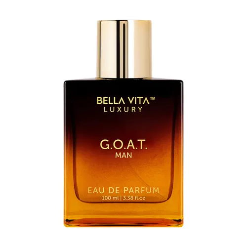 BellaVita Luxury G.O.A.T. Eau De Parfum para hombre (3.4 onzas líquidas) | Notas refrescantes naturales de bergamota, lavanda, vetiver y pachulí